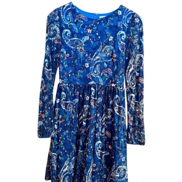 Altard State Dresses & Skirts - Altard State fully lined blue, red and white lace paisley size medium dress.